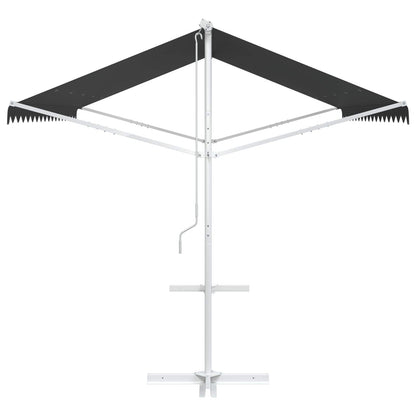 vidaXL Free Standing Awning 4 x 3 m Polyester Anthracite