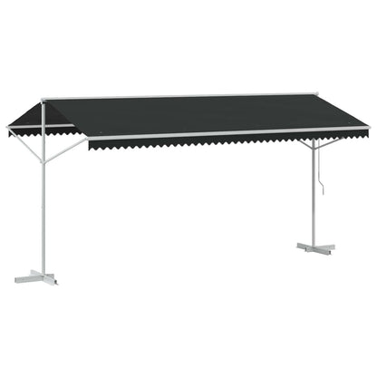 vidaXL Free Standing Awning Anthracite 5 x 3 m Polyester