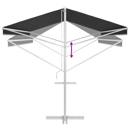 vidaXL Free Standing Awning Anthracite 6 x 3 m Polyester