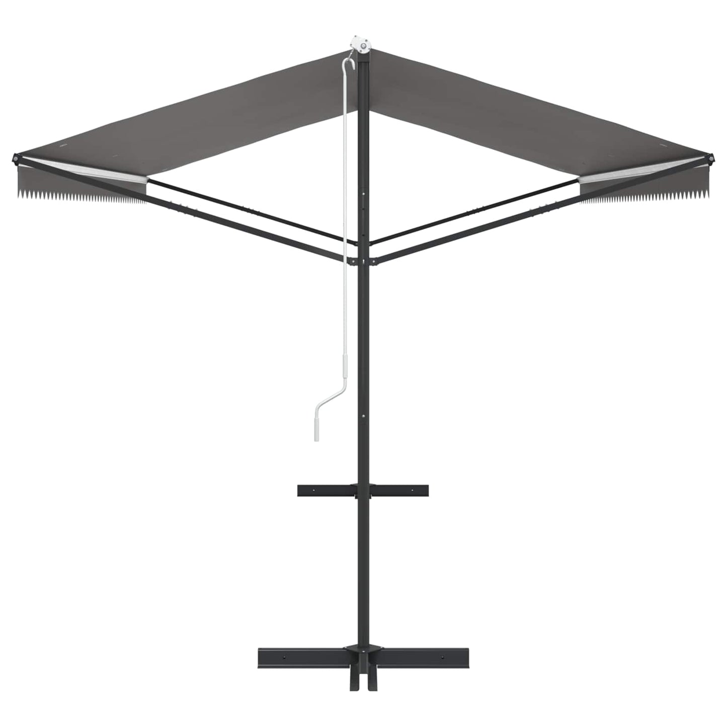 vidaXL Free Standing Awning Grey 5 x 3 m Polyester
