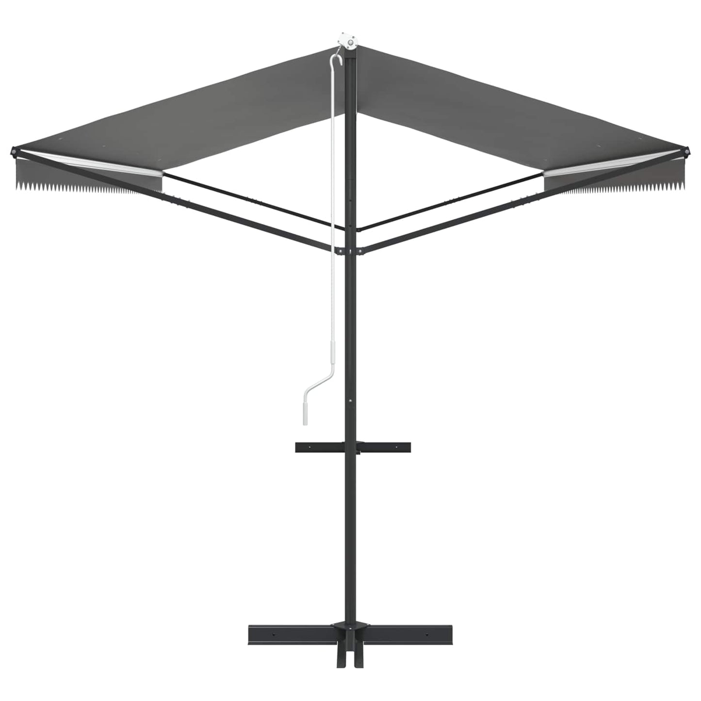 vidaXL Free Standing Awning Grey 6 x 3 m Polyester