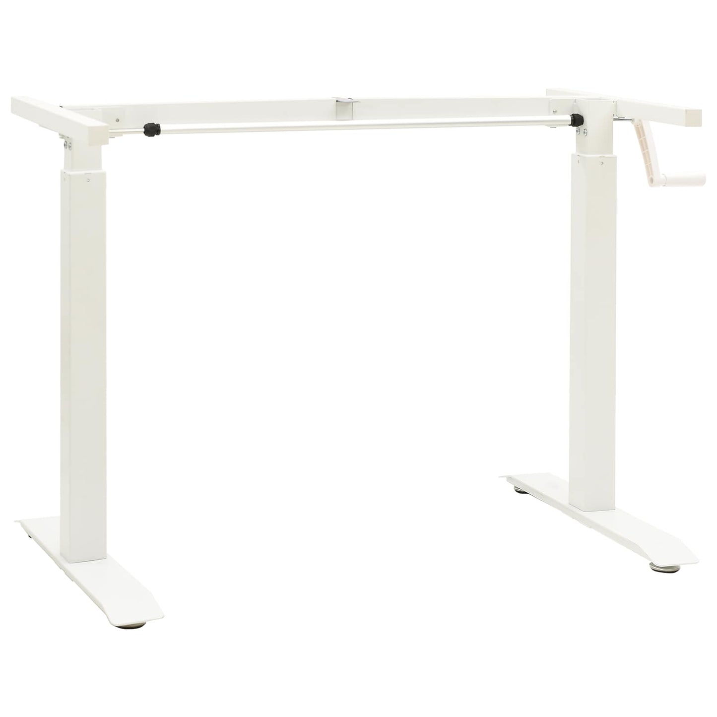 vidaXL Desk with Storage White and Natural 120 x 60 cm Solid Oak Wood