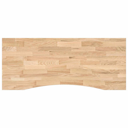 vidaXL Desk with Storage White and Natural 120 x 60 cm Solid Oak Wood