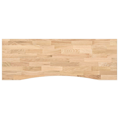 vidaXL Desk with Storage White and Natural 140 x 60 cm Solid Oak Wood