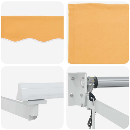 vidaXL Electric Retractable Awning Sand 2.5 x 2 m