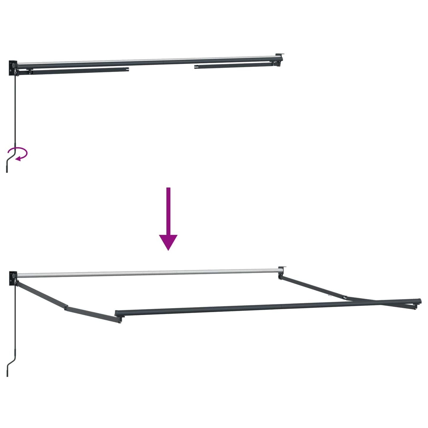vidaXL Retractable Awning Sand 3 x 2 m 100% Polyester and Aluminium