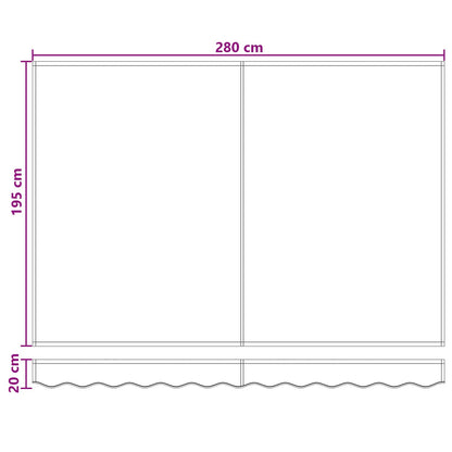 vidaXL Electric Retractable Awning Sand 100% Polyester and Aluminium