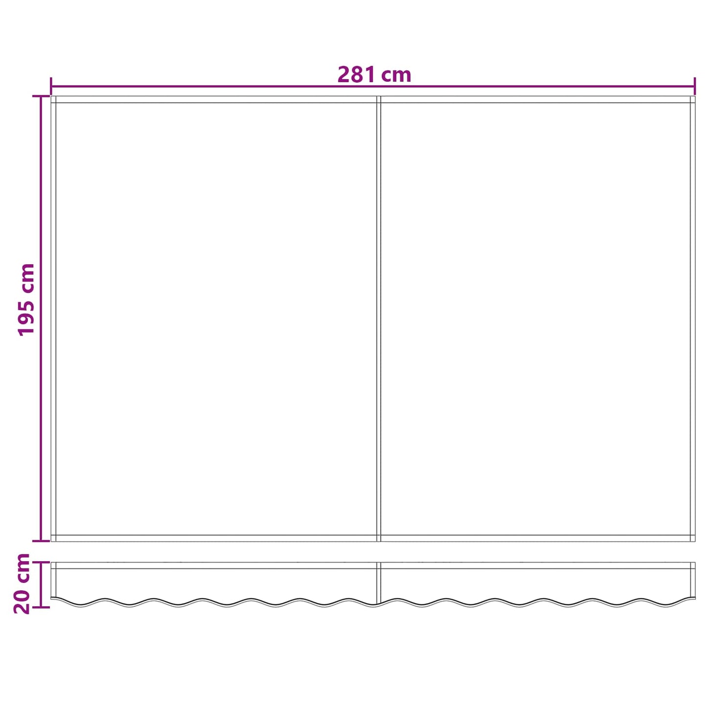 vidaXL Electric Retractable Awning Taupe 3 x 2 m