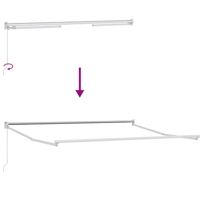 vidaXL Retractable Awning Sand 4 x 2 m 100% Polyester and Aluminium