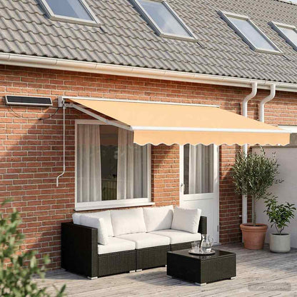 vidaXL Electric Retractable Awning Sand 5 x 3.5 m