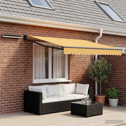 vidaXL Electric Retractable Awning Sand 3 x 2.5 m