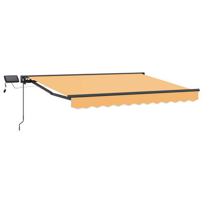 vidaXL Manual Awning Frame with LEDs Sand 3 x 2.5 m