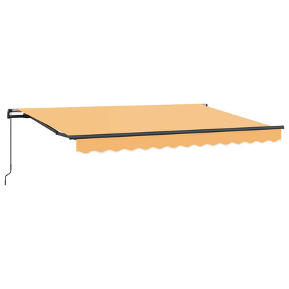 vidaXL Retractable Awning Sand 350 x 250 cm Polyester and Aluminium