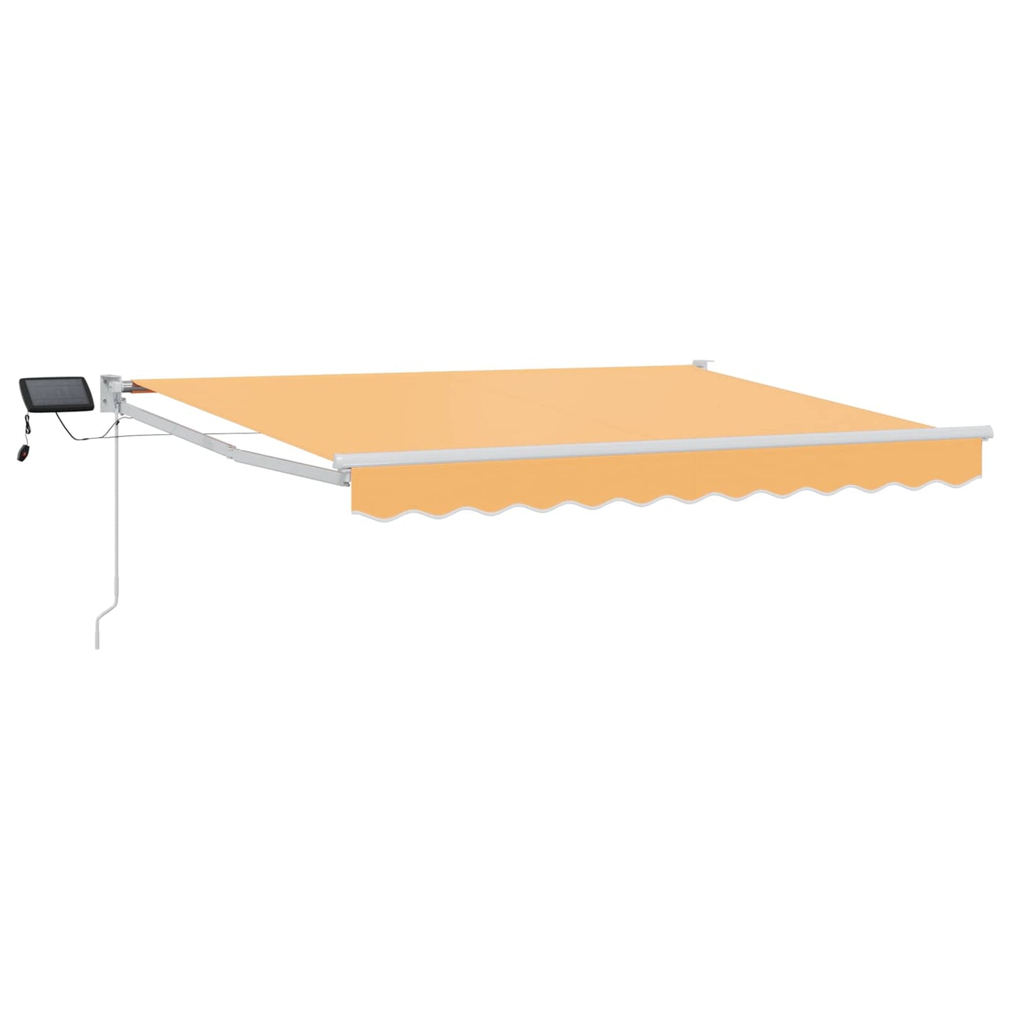 vidaXL Manual Retractable Awning with LEDs Sand