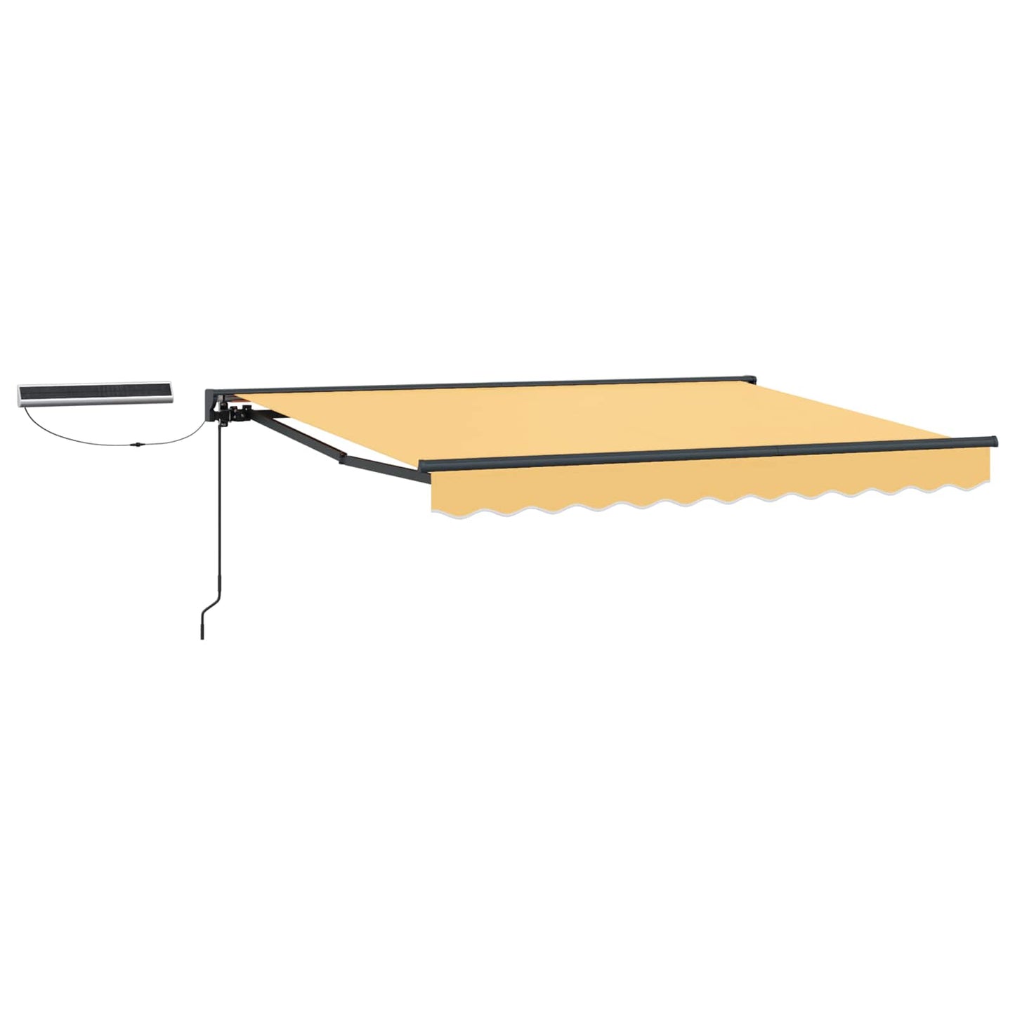 vidaXL Electric Retractable Awning Sand 3.5 x 2.5 m