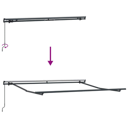 vidaXL Retractable Awning Sand 400 x 300 cm Polyester and Aluminium
