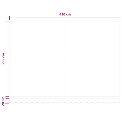 vidaXL Retractable Awning Taupe 450 x 300 cm Fabric and Steel
