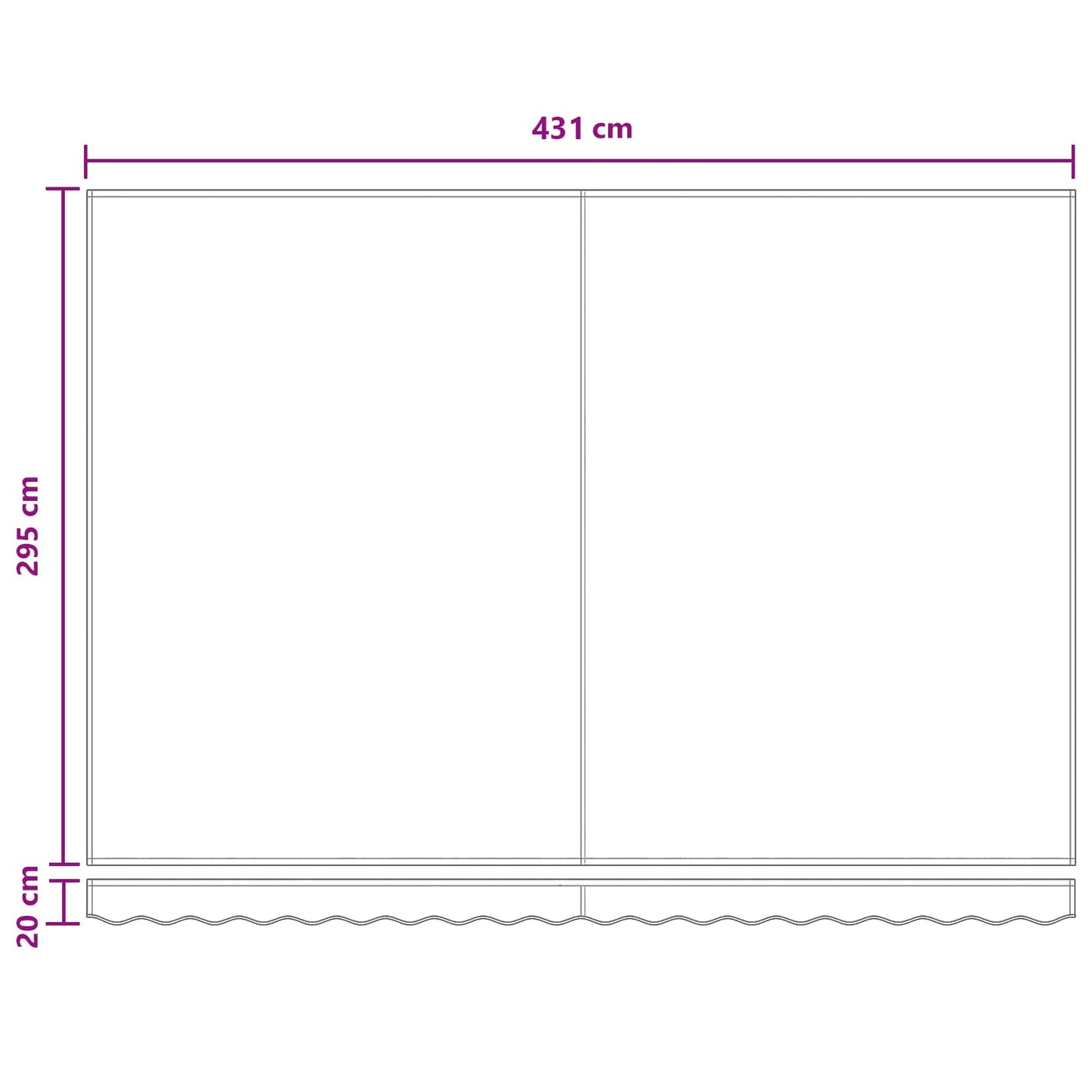 vidaXL Manual Retractable Awning with LEDs Sand