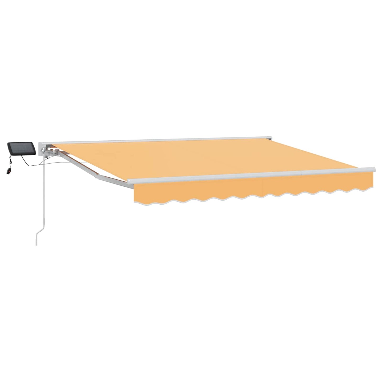 vidaXL Manual Awning Frame with LEDs Sand 4.5 x 3.5 m