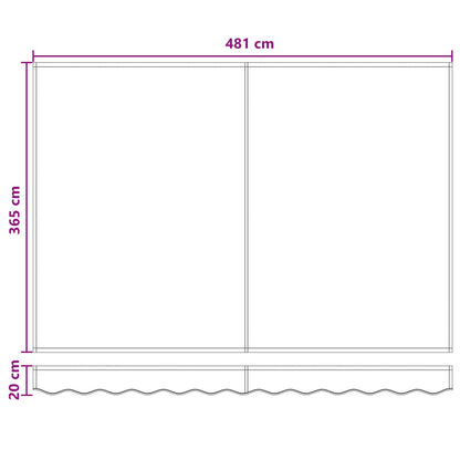 vidaXL Electric Retractable Awning Taupe 5 x 3.5 m