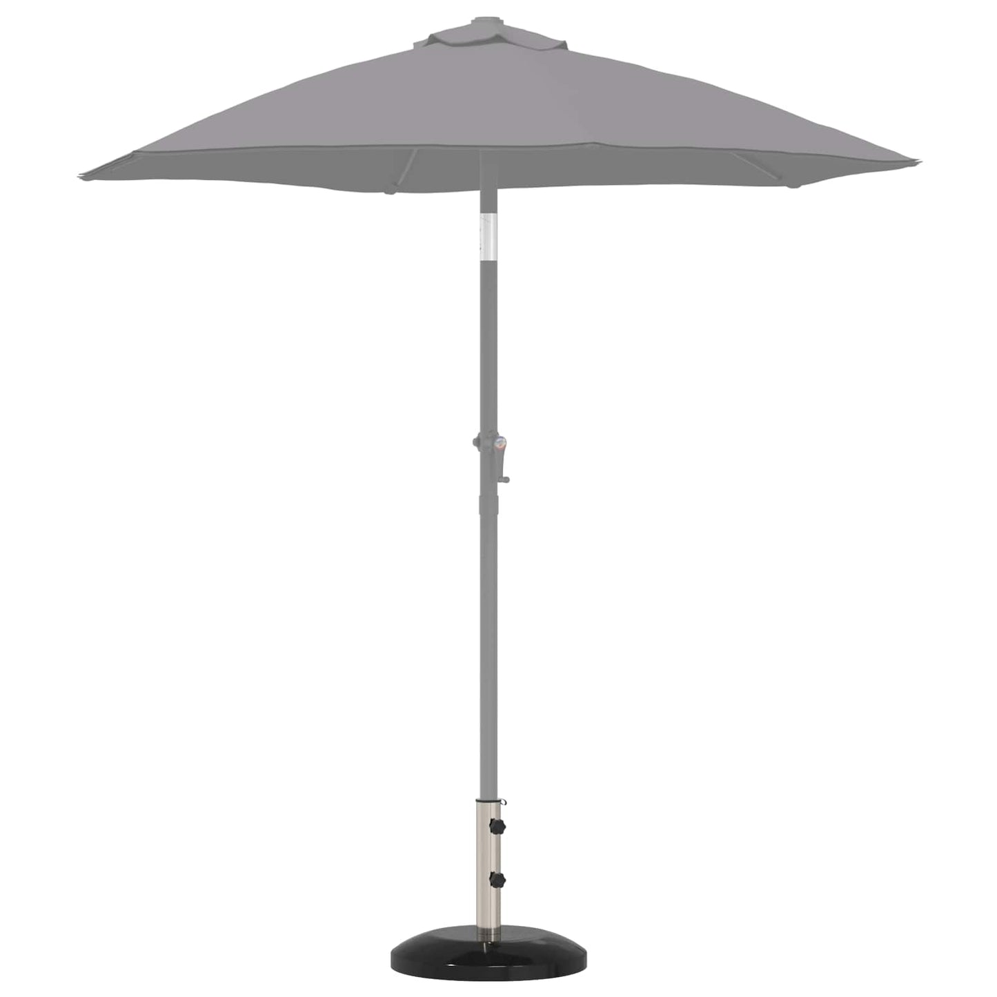 vidaXL Parasol Base for 40-50 mm Pole 26.75 kg Black for 40-50 mm Pole