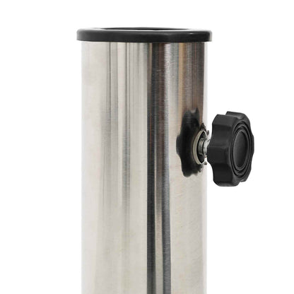 vidaXL Granite Parasol Base with Wheels for 4-5 cm Pole 27.2 kg Grey