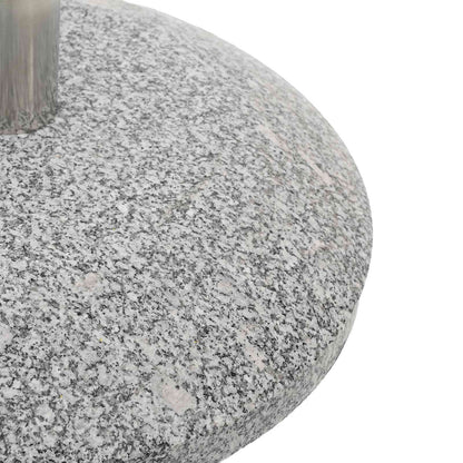 vidaXL Granite Parasol Base with Wheels for 4-5 cm Pole 27.2 kg Grey
