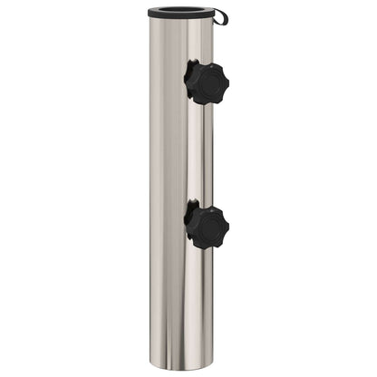 vidaXL Parasol Base Tube 0.63 kg Natural Stainless Steel