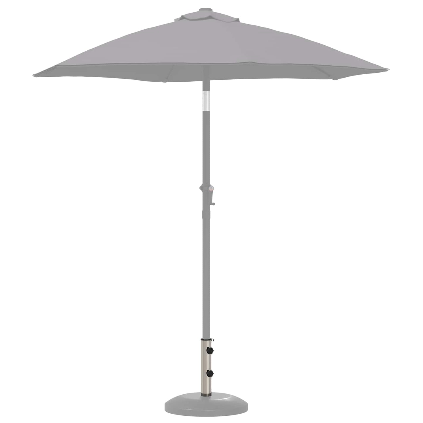 vidaXL Parasol Base Tube 0.63 kg Natural Stainless Steel