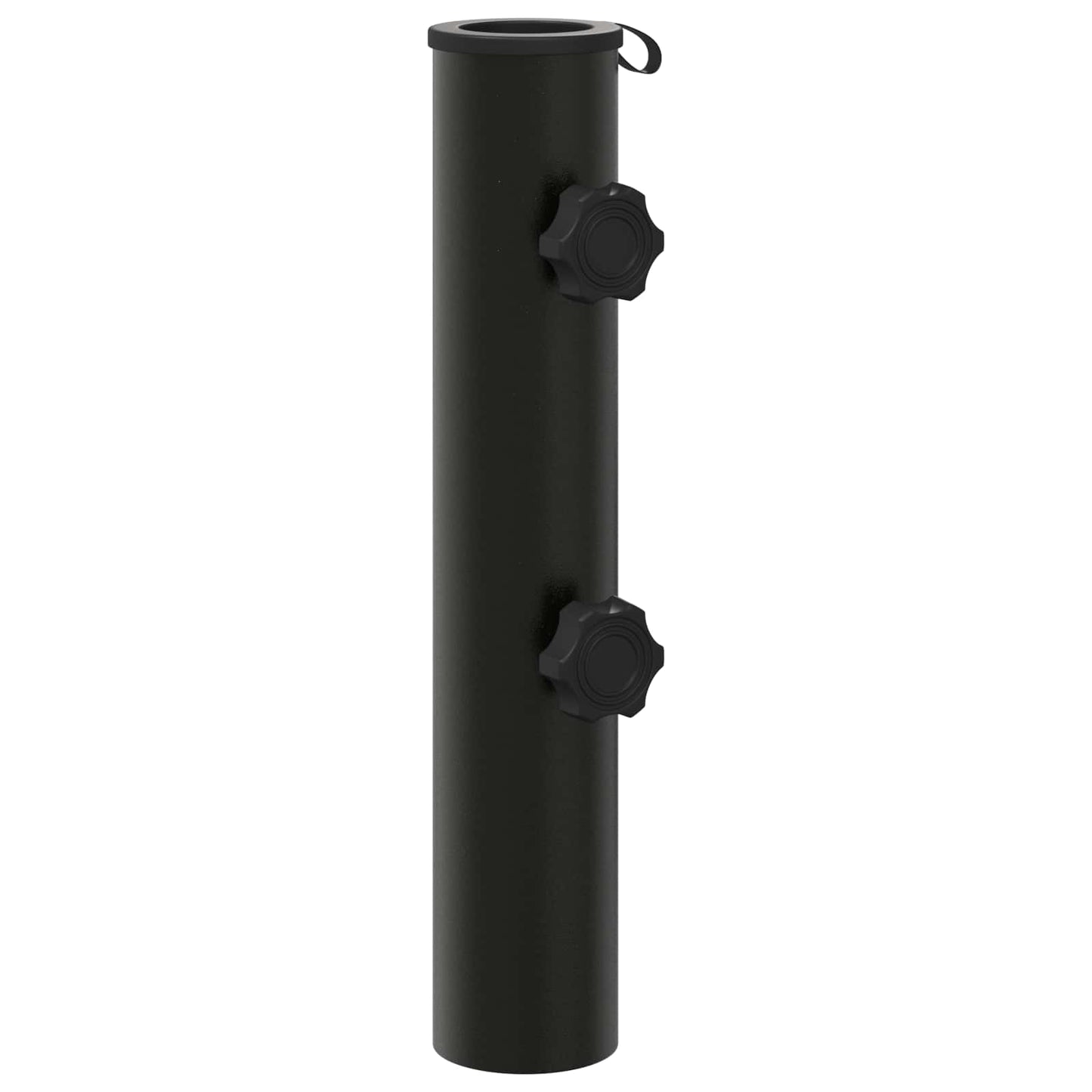 vidaXL Parasol Base Tube 0.6 kg Black Iron for 40-50 mm Pole