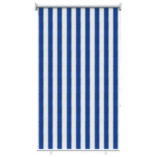 vidaXL Outdoor Roller Blind 90% UV Block Blue and White Stripe