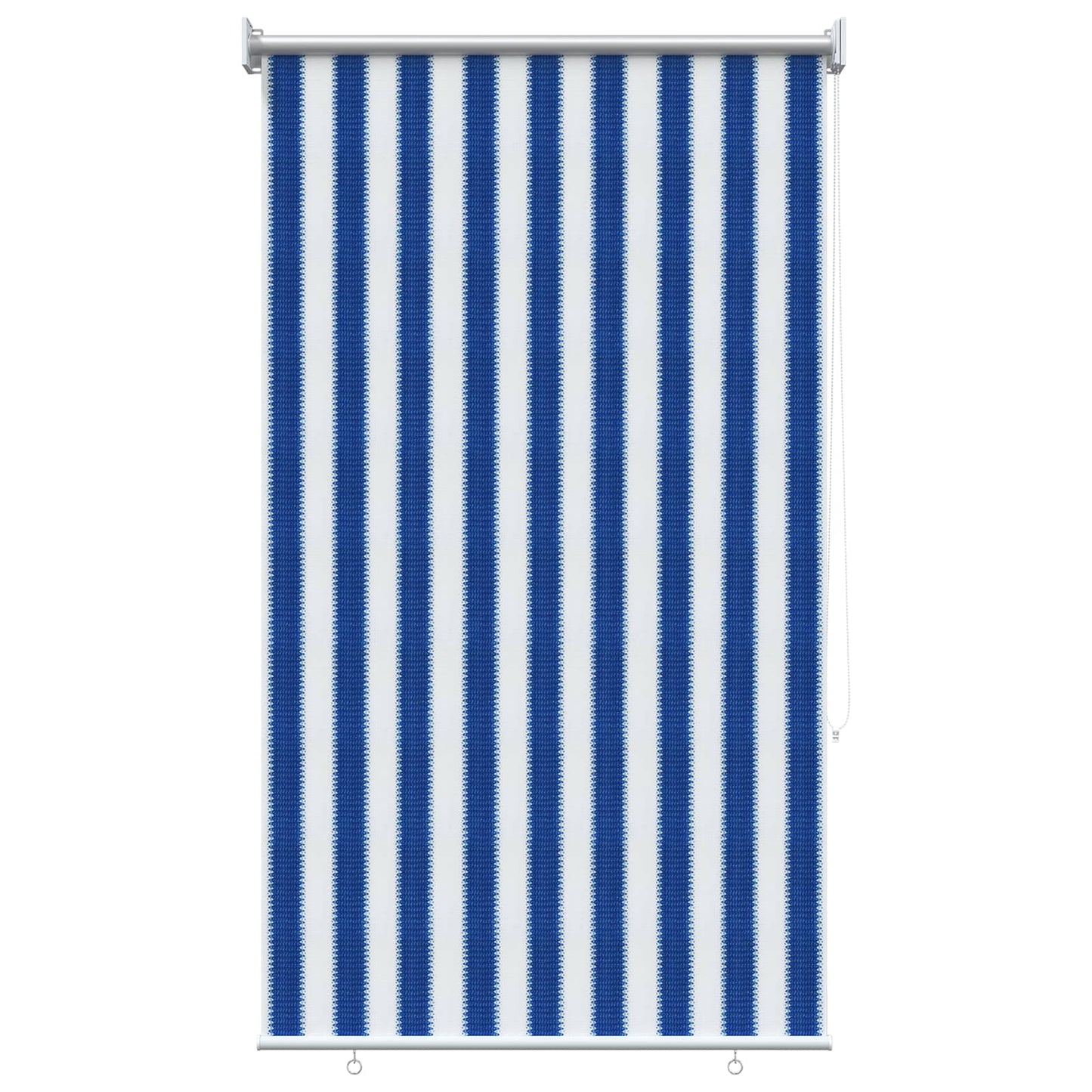 vidaXL Outdoor Roller Blind 90% UV Block Blue and White Stripe HDPE