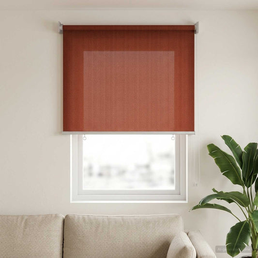 vidaXL Outdoor Roller Blind 90% UV Block Terracota 60 x 140 cm HDPE