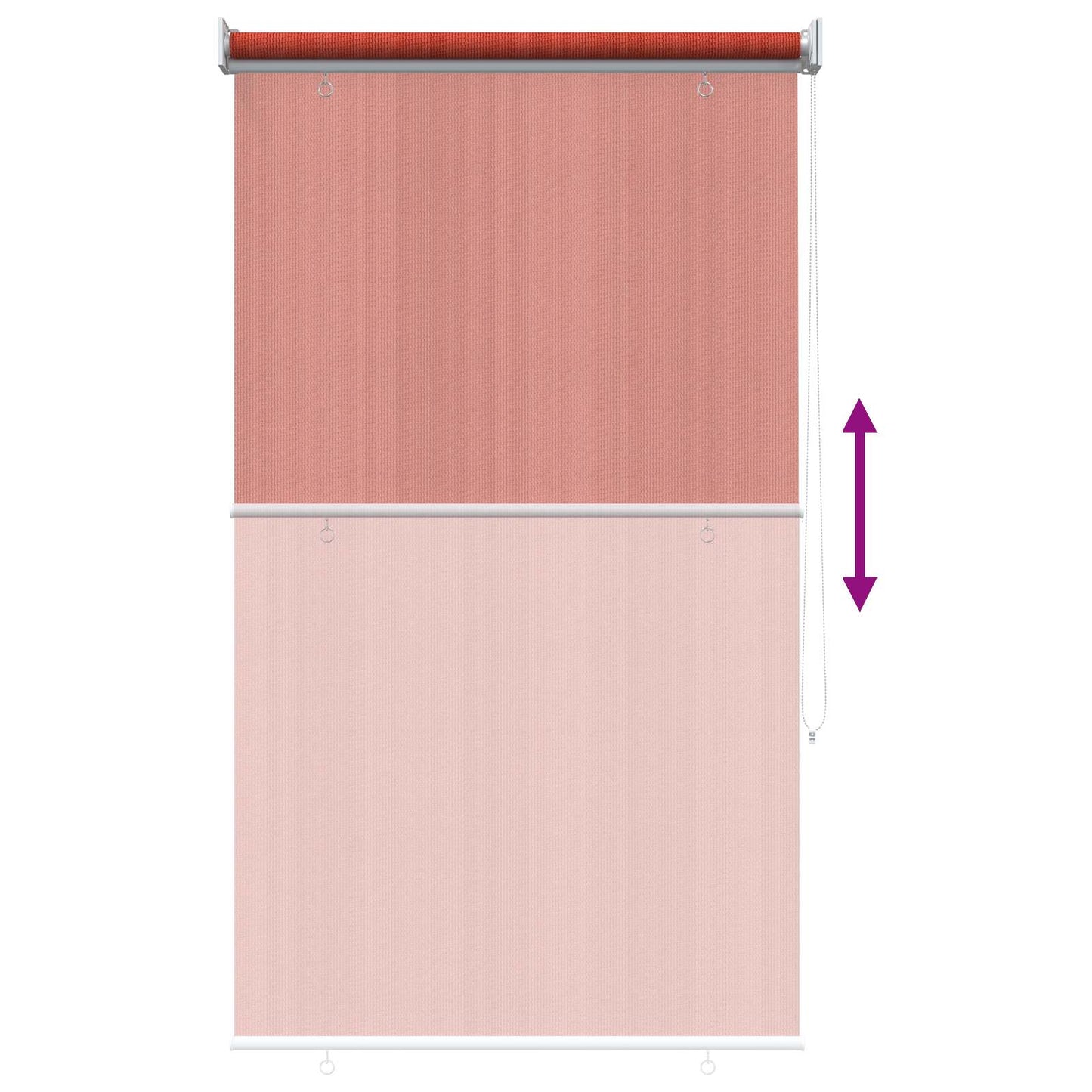 vidaXL Outdoor Roller Blind 90% UV Block Terracota 100 x 140 cm HDPE
