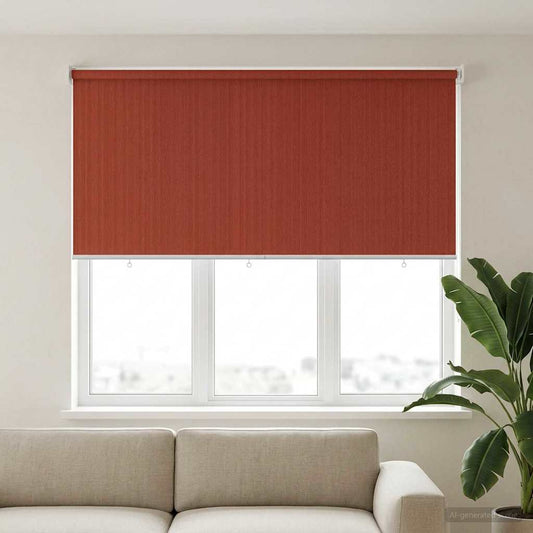 vidaXL Outdoor Roller Blind 90% UV Block Terracota 180 x 140 cm HDPE