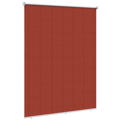vidaXL Outdoor Roller Blind 90% UV Block Terracota 180 x 230 cm HDPE