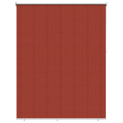 vidaXL Outdoor Roller Blind 90% UV Block Terracota 180 x 230 cm HDPE