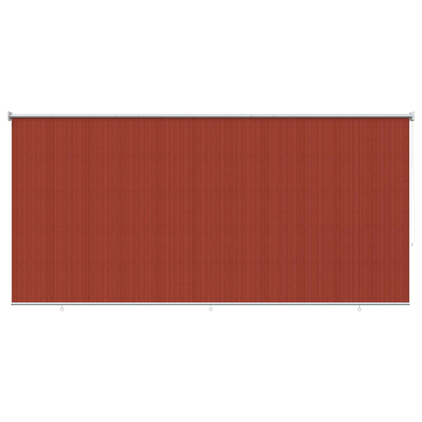 vidaXL Outdoor Roller Blind 90% UV Block Terracota 350 x 230 cm HDPE