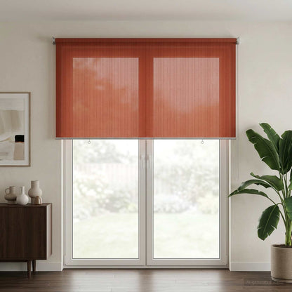 vidaXL Outdoor Roller Blind 90% UV Block Terracota 400 x 230 cm HDPE