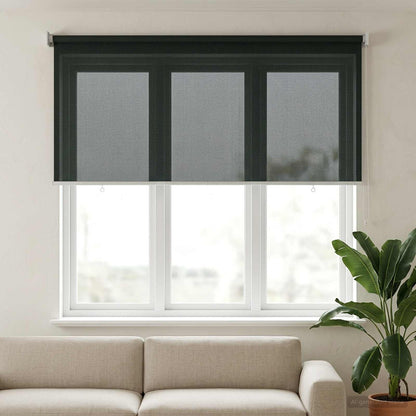 vidaXL Outdoor Roller Blind 90% UV Block Dark Green 140 x 140 cm HDPE