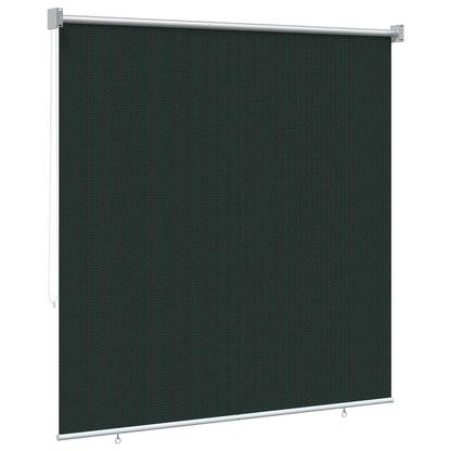 vidaXL Outdoor Roller Blind 90% UV Block Dark Green 140 x 140 cm HDPE