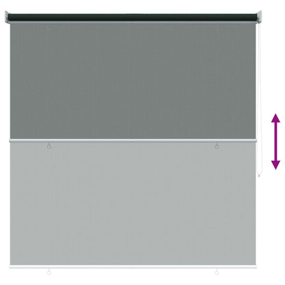 vidaXL Outdoor Roller Blind 90% UV Block Dark Green 140 x 140 cm HDPE