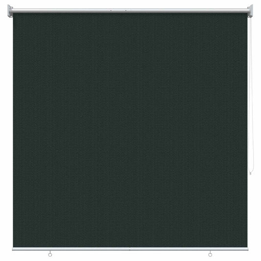 vidaXL Outdoor Roller Blind 90% UV Block Dark Green 160 x 140 cm HDPE