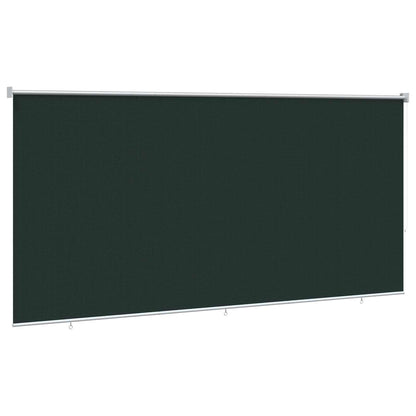 vidaXL Outdoor Roller Blind 90% UV Block Dark Green 350 x 140 cm HDPE