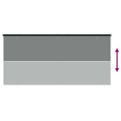 vidaXL Outdoor Roller Blind 90% UV Block Dark Green 400 x 140 cm HDPE