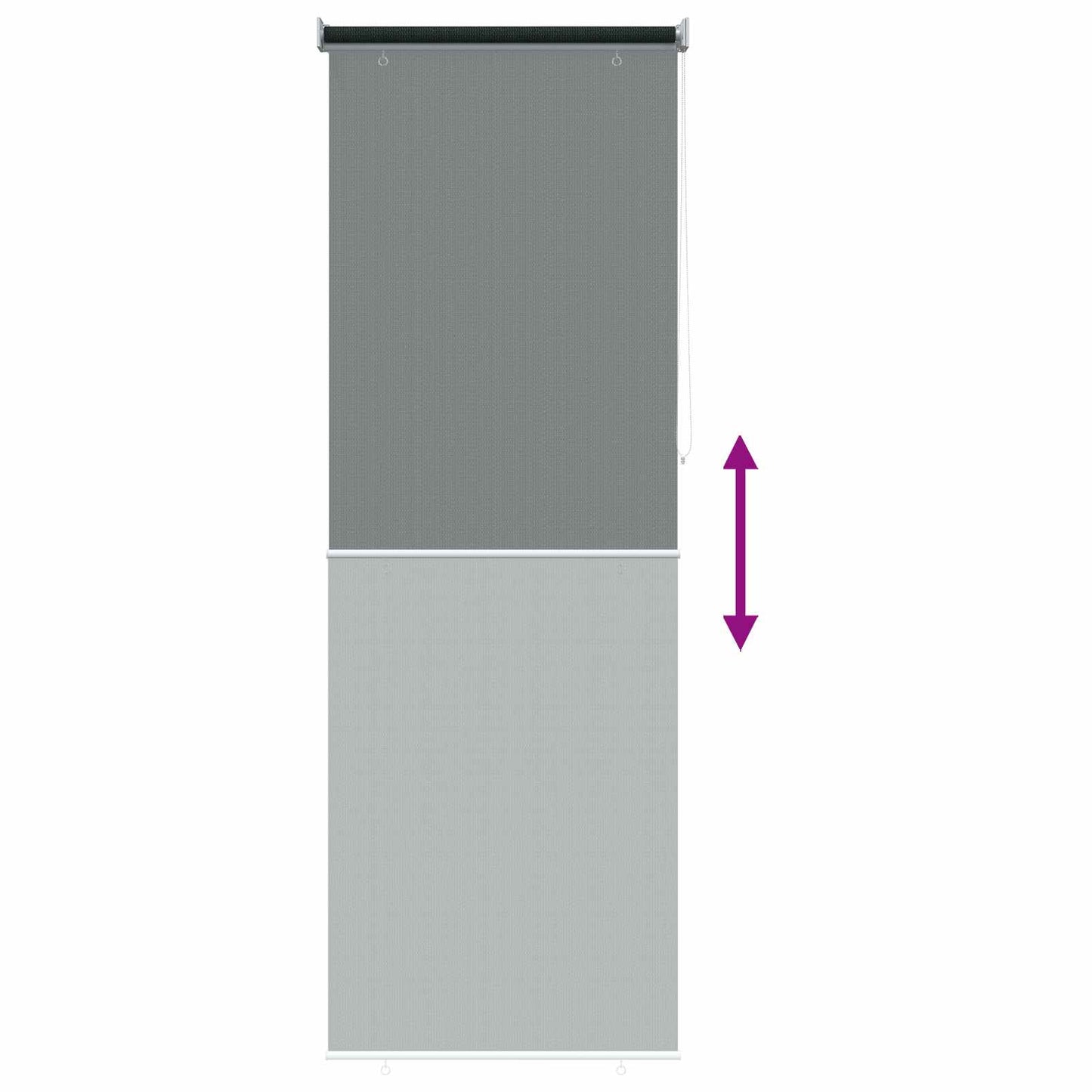 vidaXL Outdoor Roller Blind 90% UV Block Dark Green 80 x 230 cm HDPE