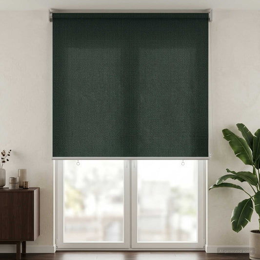 vidaXL Outdoor Roller Blind 90% UV Block Dark Green 160 x 230 cm HDPE