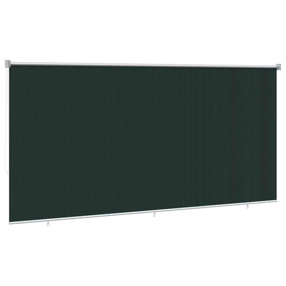 vidaXL Outdoor Roller Blind 90% UV Block Dark Green 300 x 230 cm HDPE