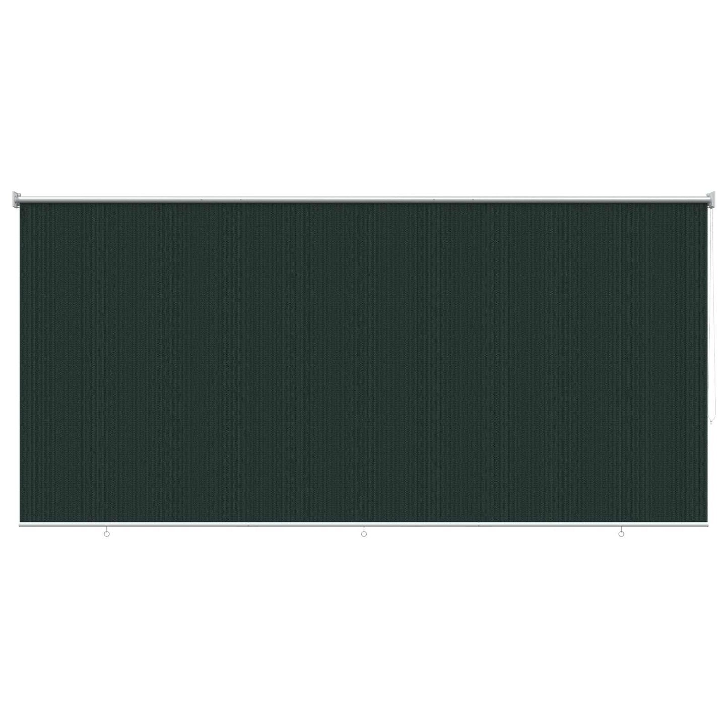 vidaXL Outdoor Roller Blind 90% UV Block Dark Green 400 x 230 cm HDPE
