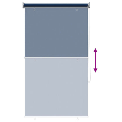 vidaXL Outdoor Roller Blind 90% UV Block Blue 80 x 140 cm HDPE